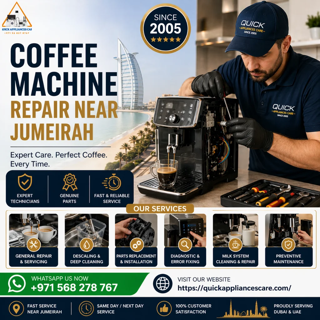 Coffee Machine Repair Near Jumeirah