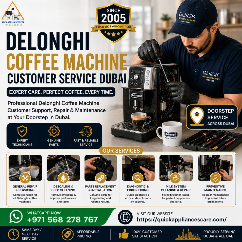 Delonghi Coffee Machine Customer Service Dubai
