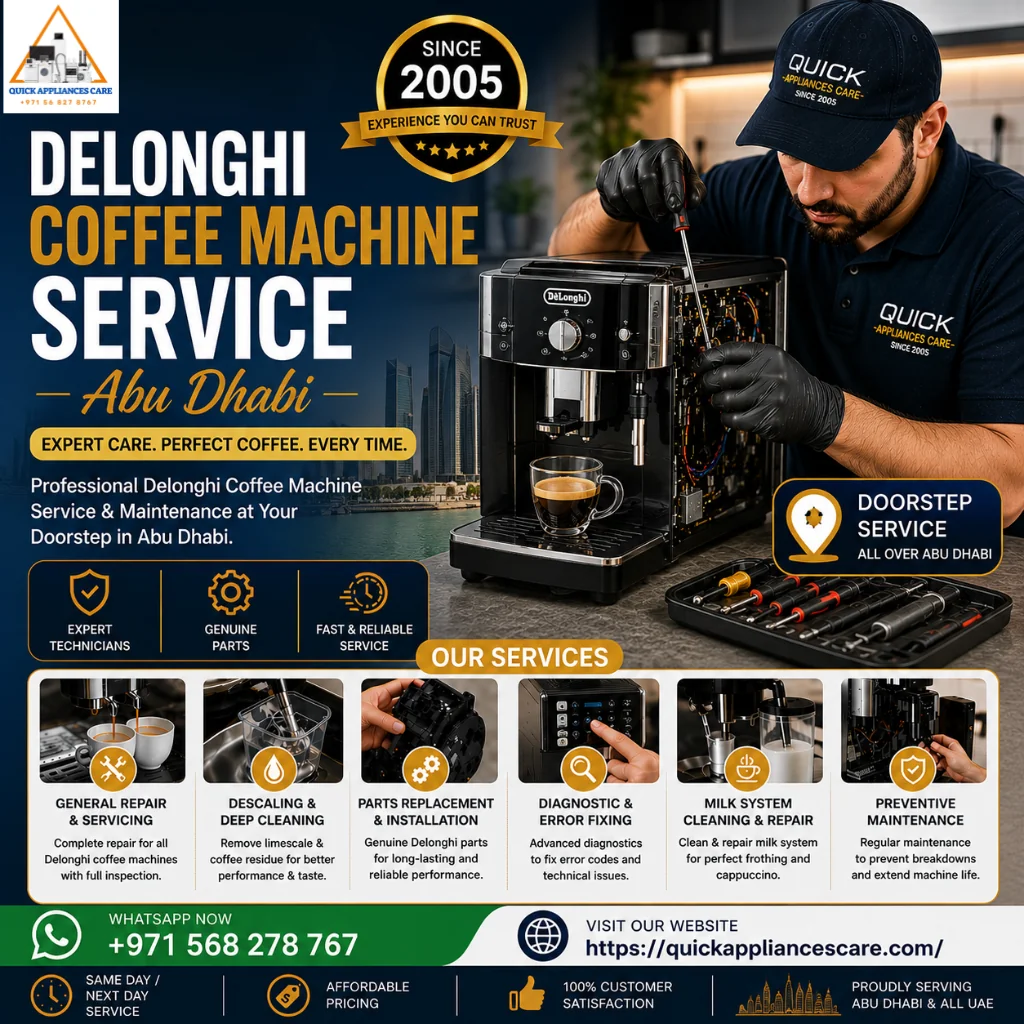 Delonghi Coffee Machine Service Abu Dhabi