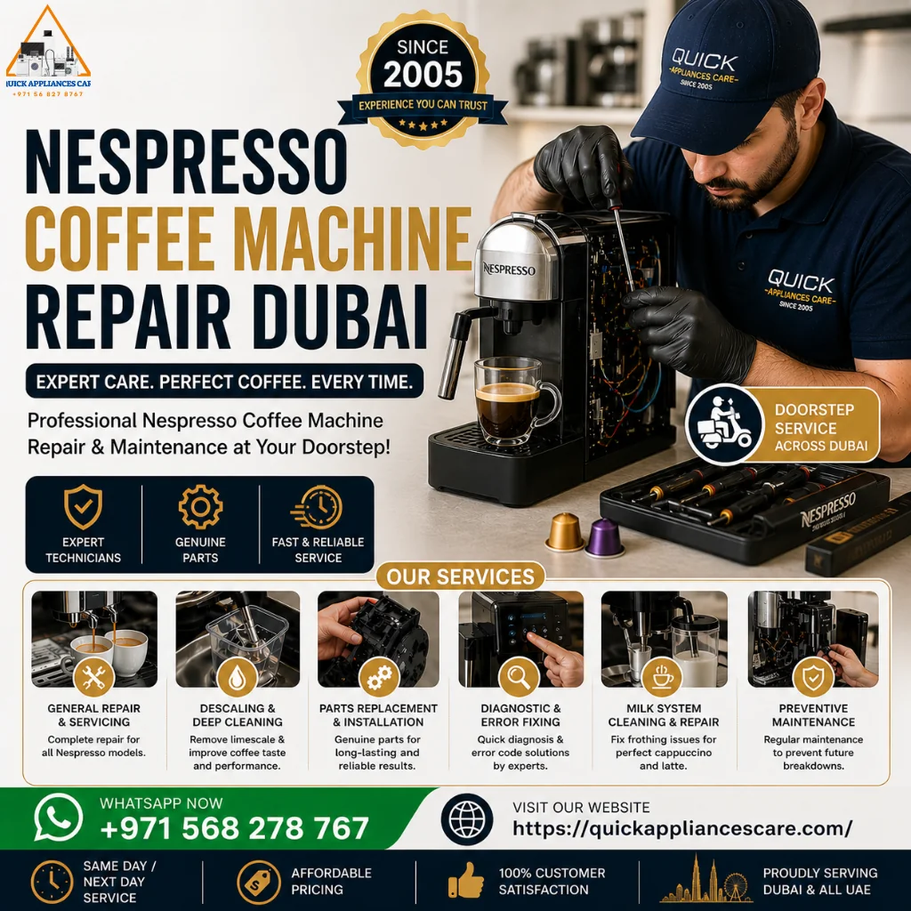 Nespresso Coffee Machine Repair Dubai