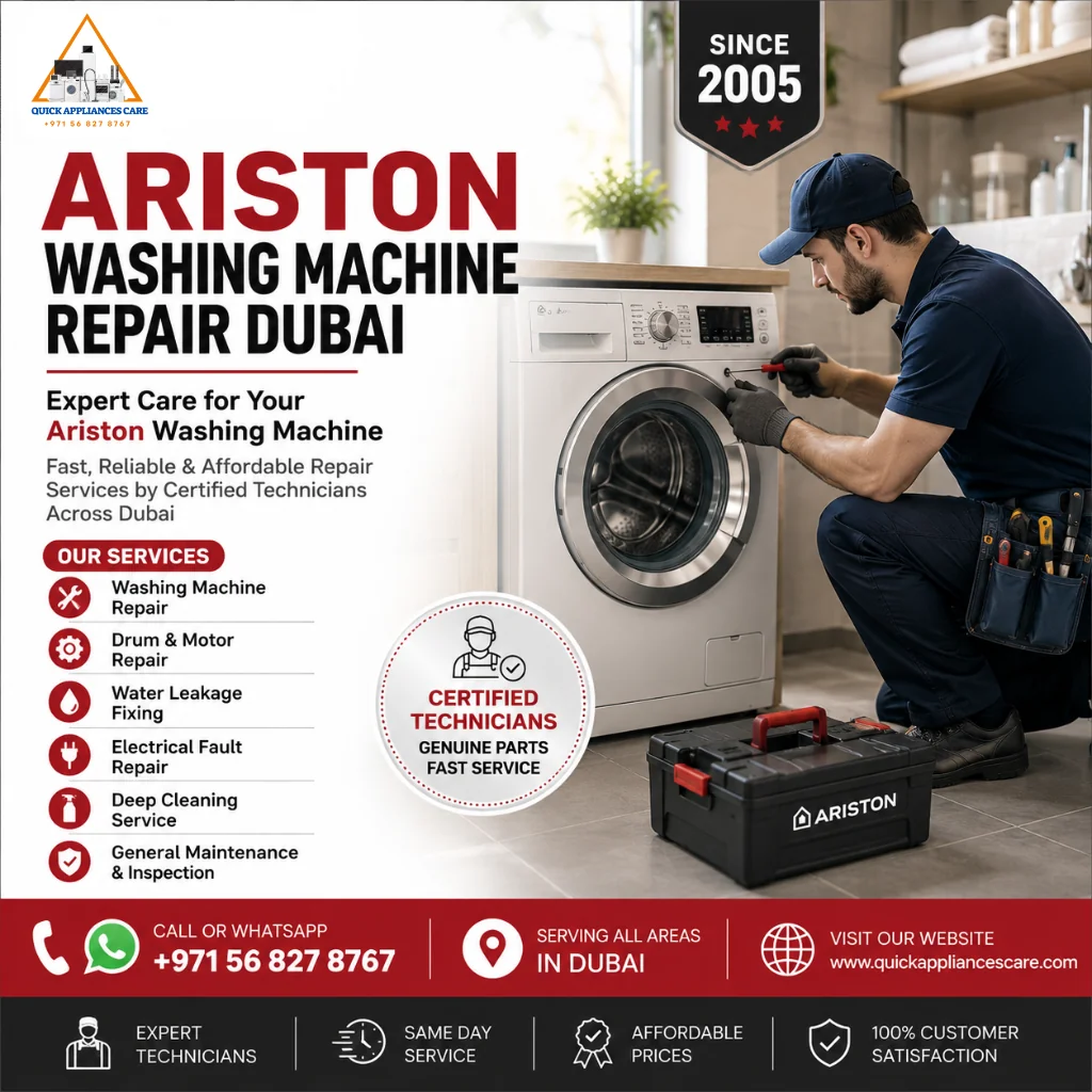 Ariston Washing Machine Repair Dubai