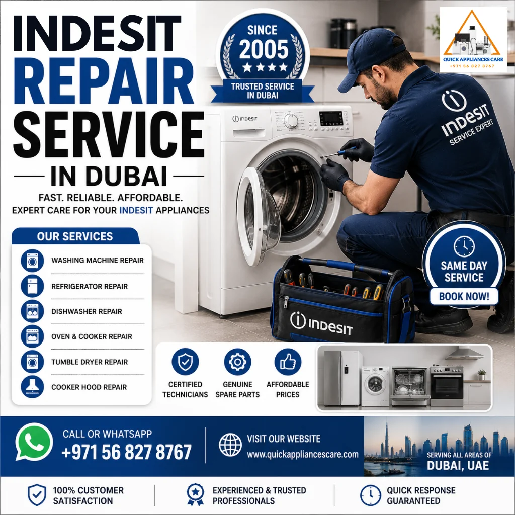 Indesit Repair Service in Dubai