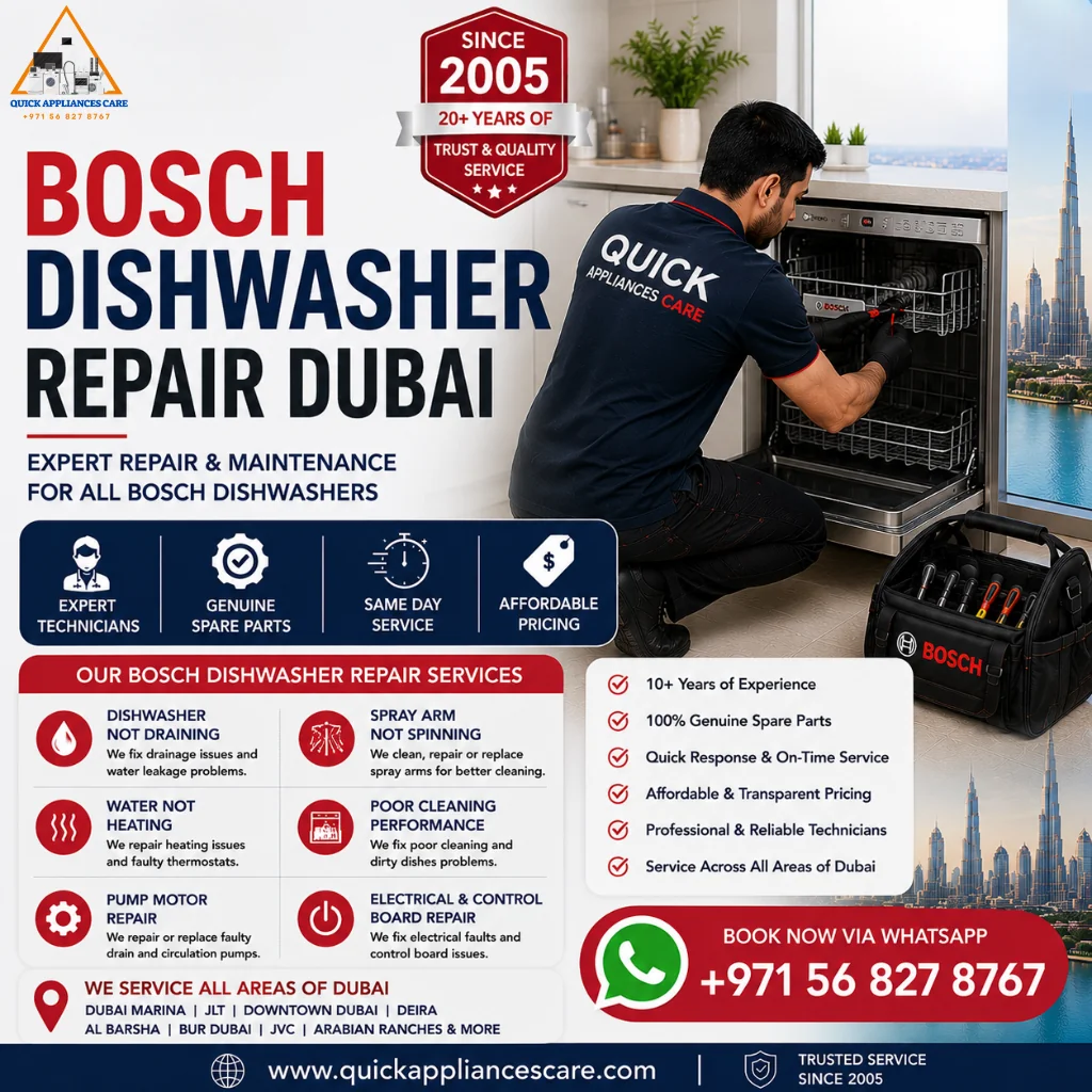 Bosch Dishwasher Repair Dubai