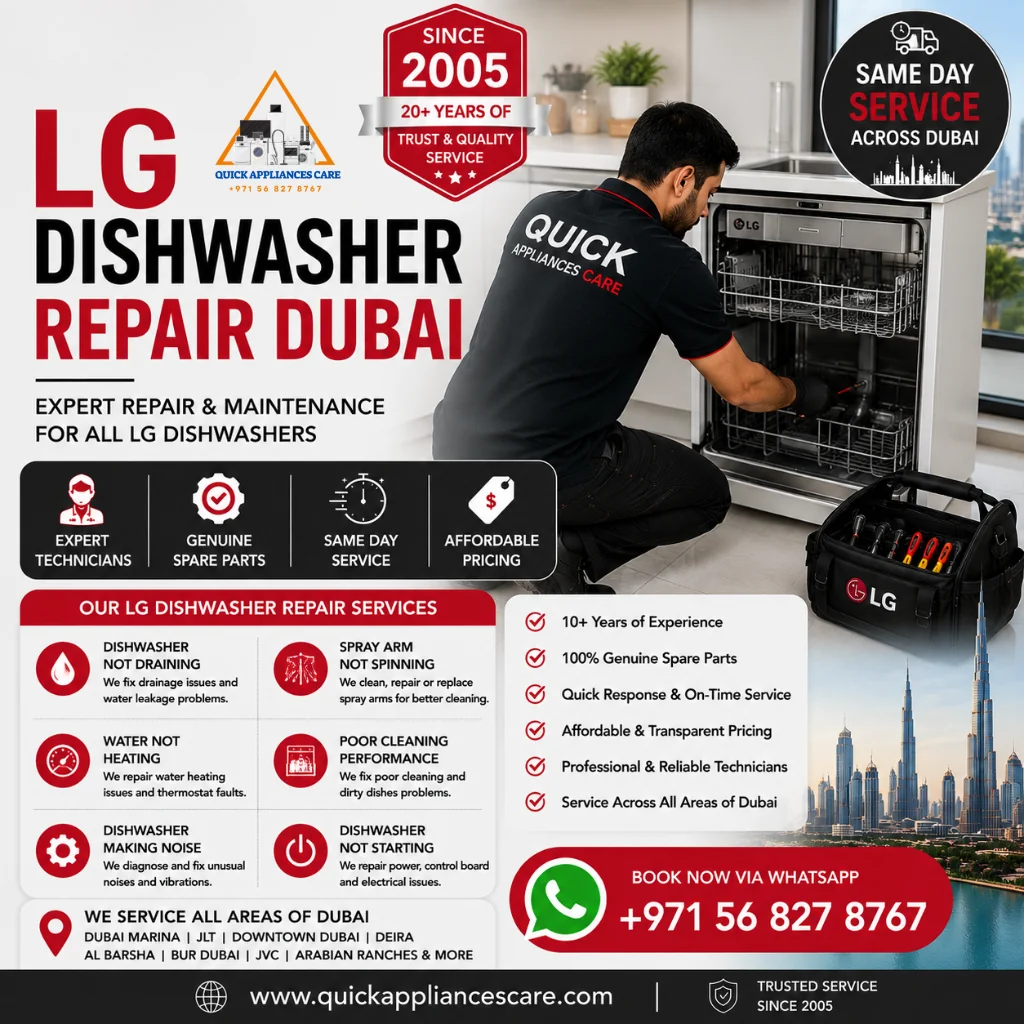LG Dishwasher Repair Dubai
