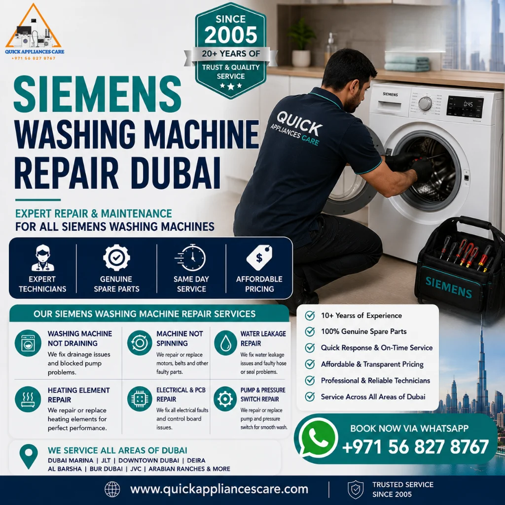 Siemens Washing Machine Repair Dubai