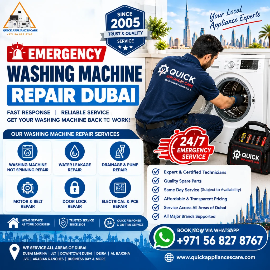 Emergency Washing Machine Repair Dubai