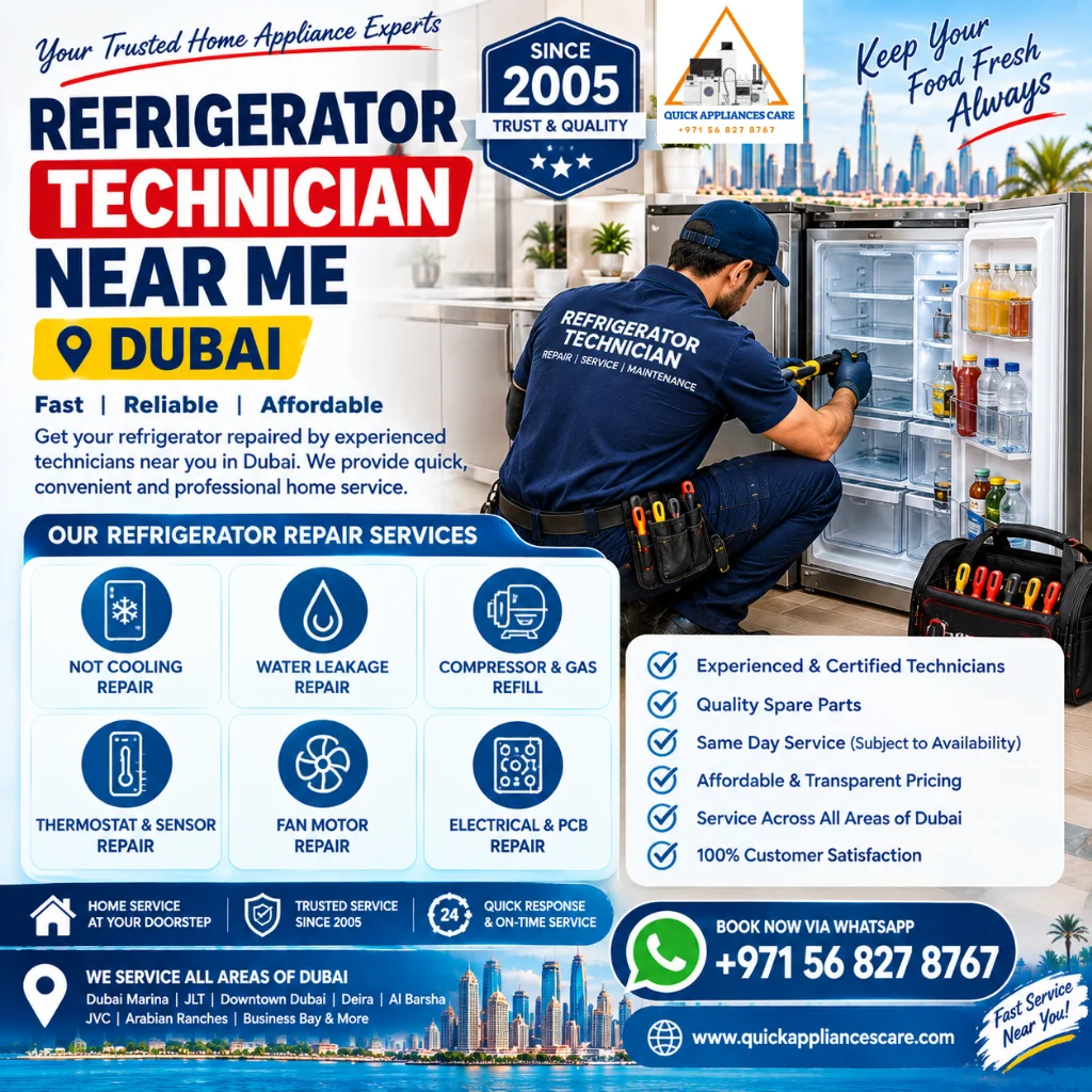 Refrigerator Technician Near Me Dubai